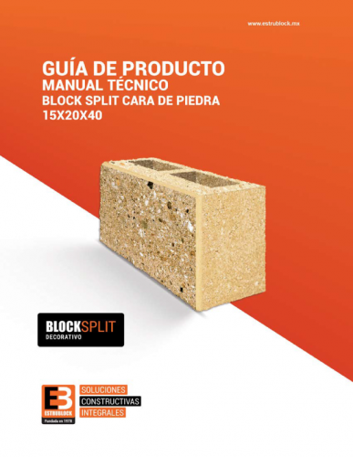 Manual De Instalacion Del Block Split 15x20x40 Bsp1520 Manual Del Block Split O Cara De Piedra 6866